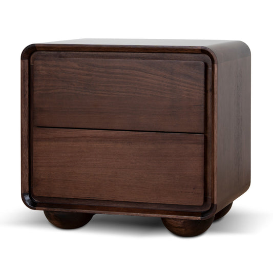 56cm Bedside Table | Walnut | Myka Home