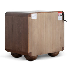 56cm Bedside Table | Walnut | Myka Home