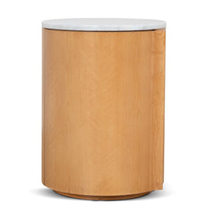 Round Bedside Table | Natural | Myka Home