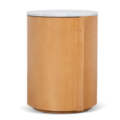 Round Bedside Table | Natural | Myka Home