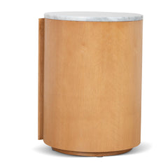 Round Bedside Table | Natural | Myka Home