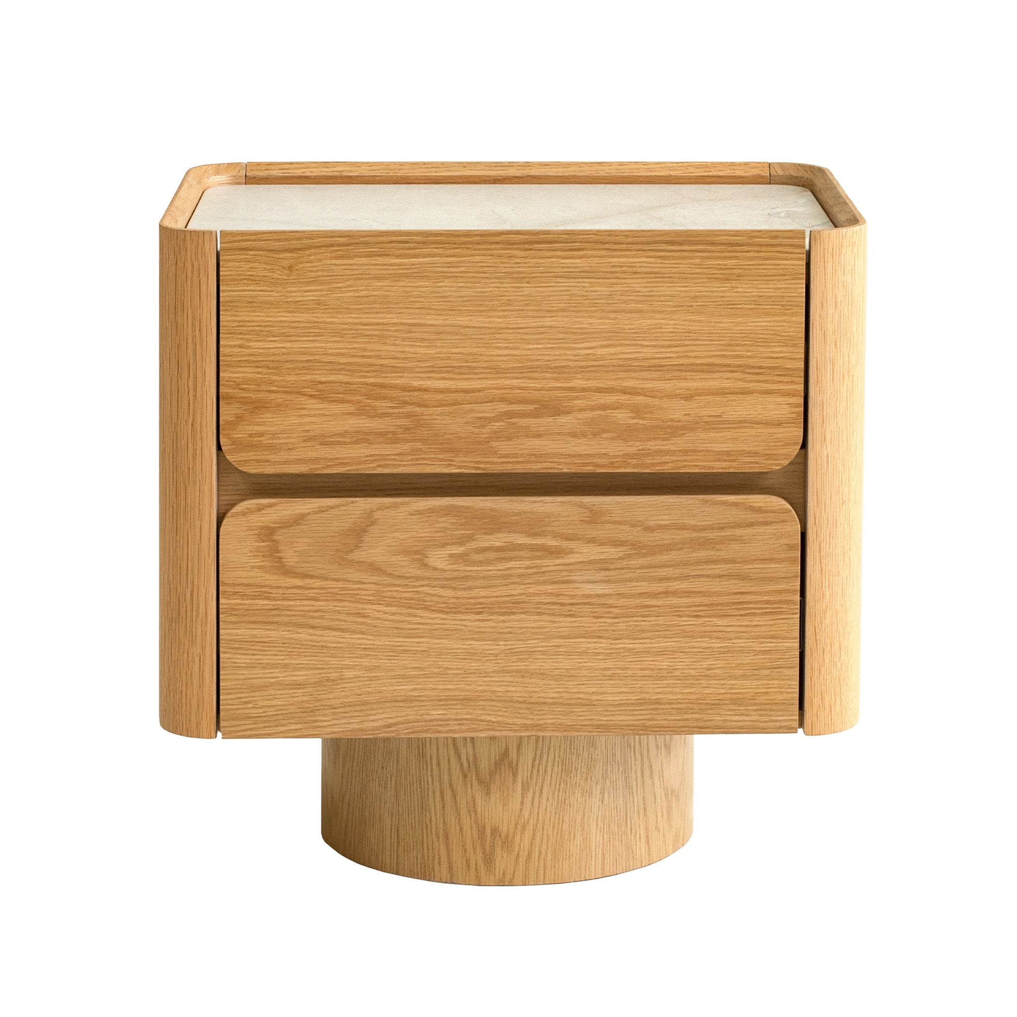 Stone Top Bedside Table | Natural | Myka Home