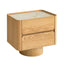 Stone Top Bedside Table | Natural | Myka Home