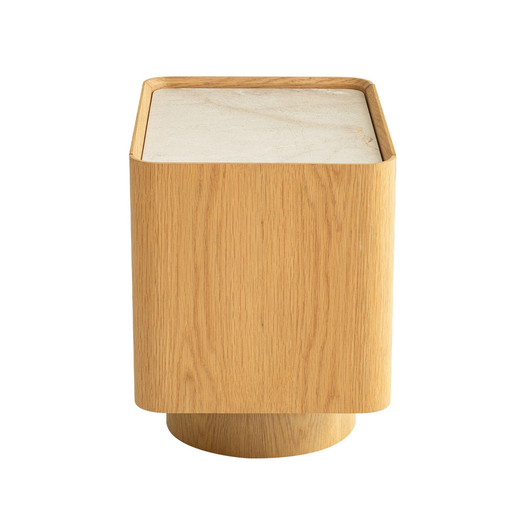 Stone Top Bedside Table | Natural | Myka Home