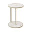 Beige Glass Side Table | Warm Grey | Myka Home