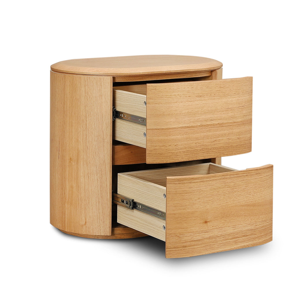 60CM Tassie Oak Bedside Table | Natural | Myka Home