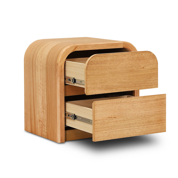 55CM Tassie Oak Bedside Table | Natural | Myka Home