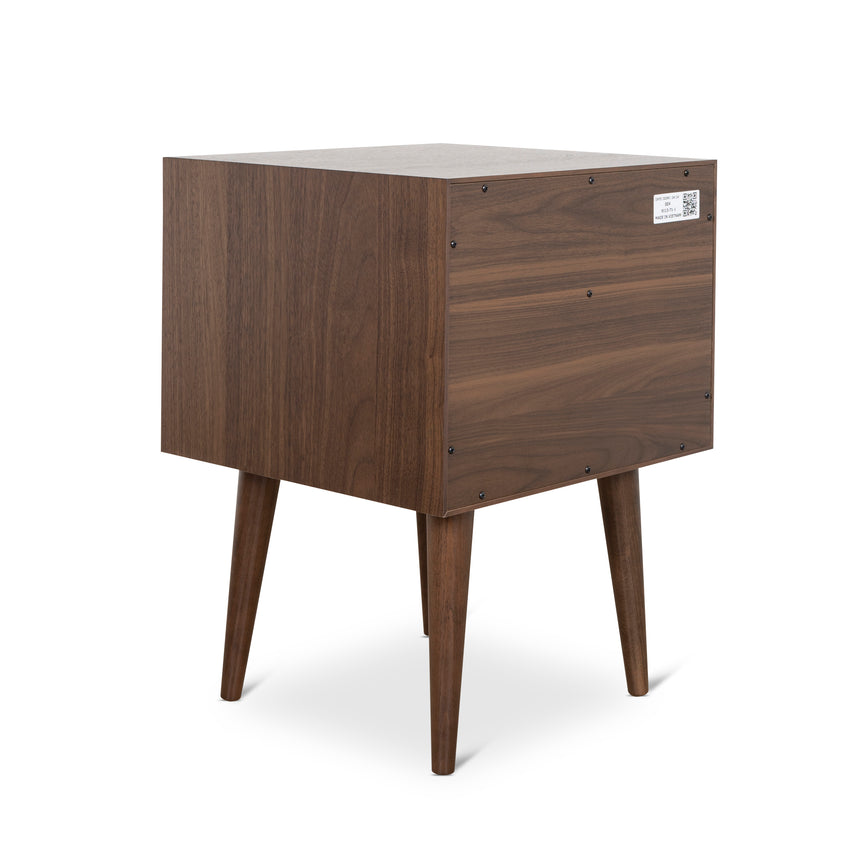 CST221WAL-VN SQ Wooden Bedside Table - Walnut - View 4