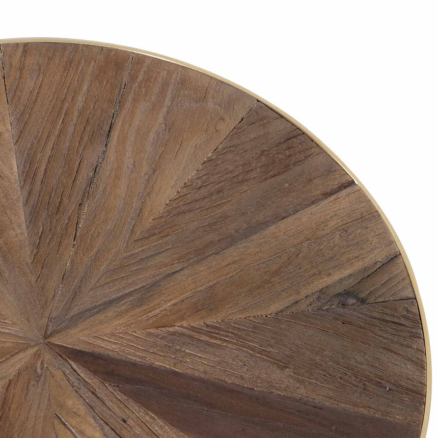 Side Table | Natural Top with Dark Grey Base | Myka Home - View 7