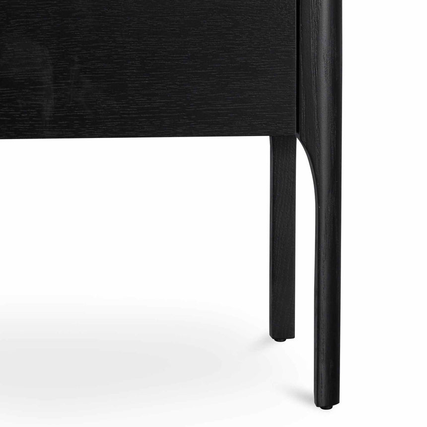 Bedside Table | Black with Porcelain Marble Top | Myka Home - View 5