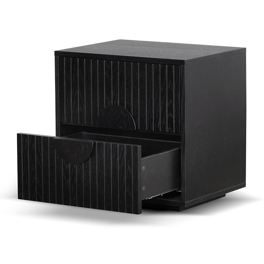Bedside Table | Black Oak | Myka Home - View 4