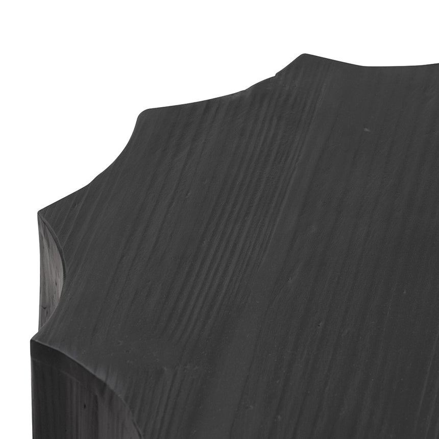 40cm (D) recycled Side Table | Full Black | Myka Home - View 5