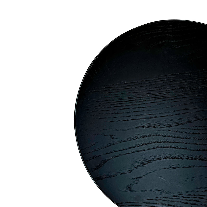Oak Side Table | Full Black | Myka Home - View 2