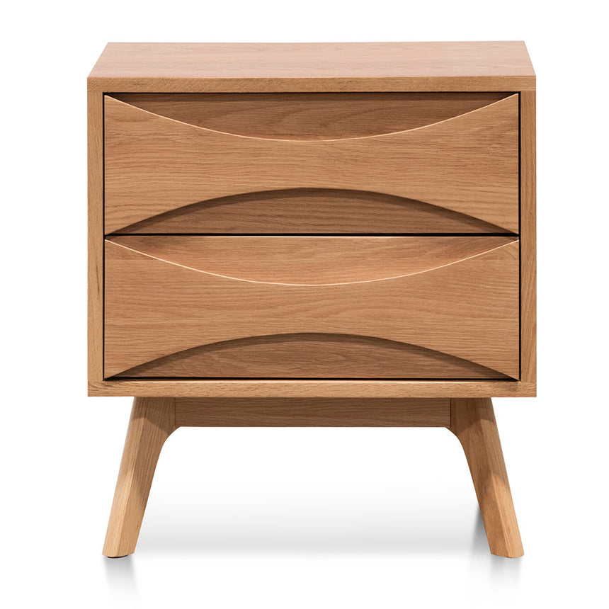 2 Drawer Bedside Table | Natural | Myka Home - View 2