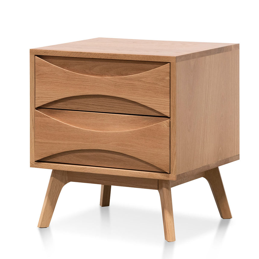 2 Drawer Bedside Table | Natural | Myka Home - View 3