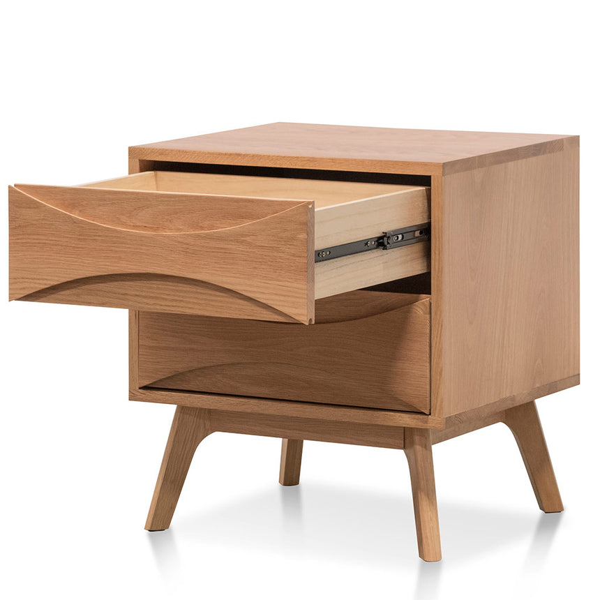 2 Drawer Bedside Table | Natural | Myka Home - View 4