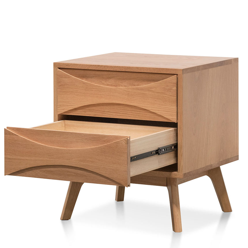 2 Drawer Bedside Table | Natural | Myka Home - View 5