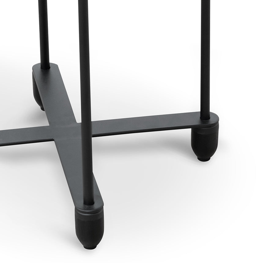 Wooden Top Side Table | Full Black | Myka Home - View 6