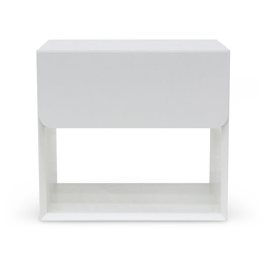 Oak Bedside Table | White | Myka Home