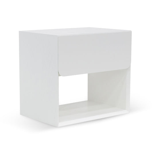 Oak Bedside Table | White | Myka Home