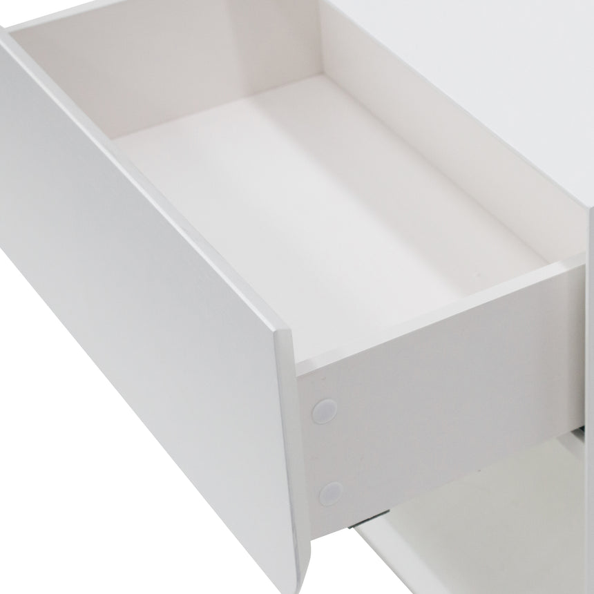 Oak Bedside Table | White | Myka Home - View 6
