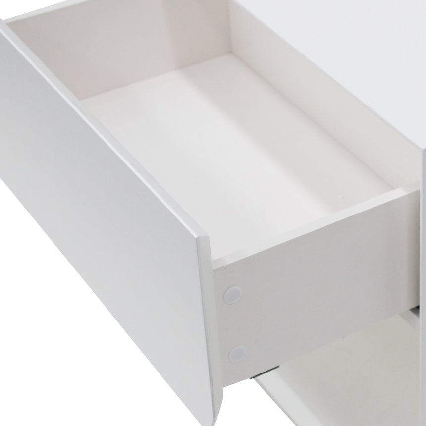 Ex Display - CST6911-CN Oak Bedside Table - White - View 6