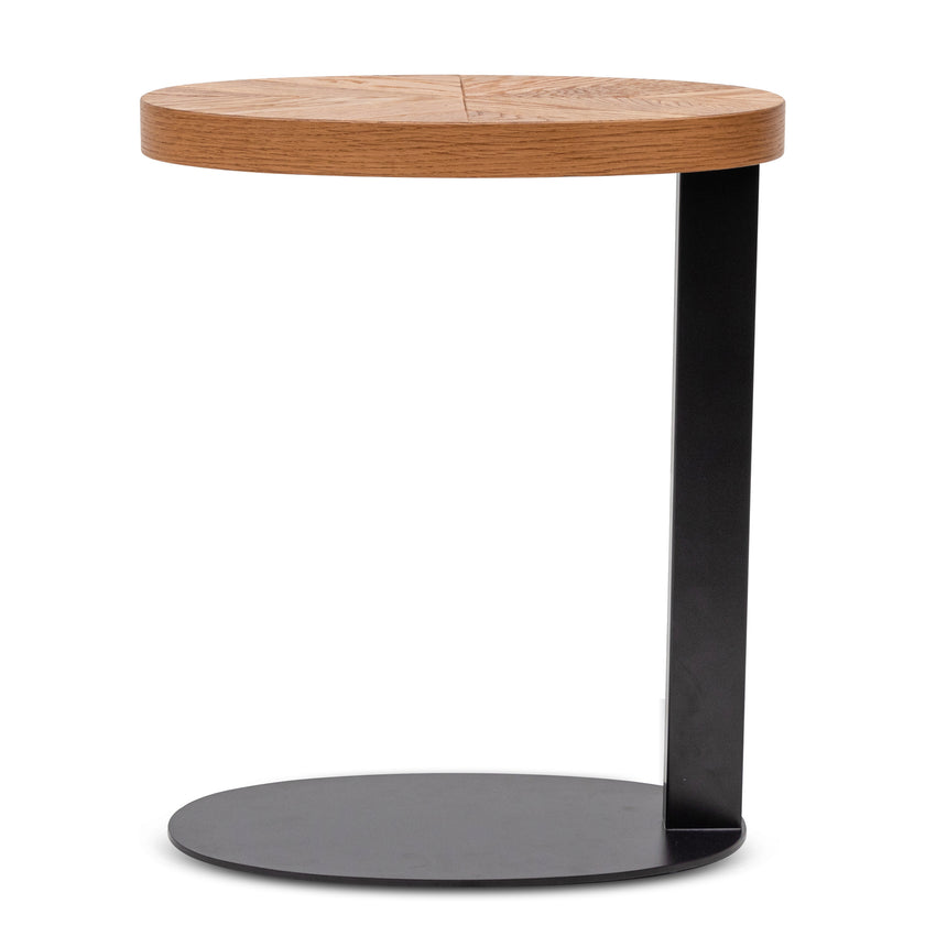 Oval Side Table | European Knotty Oak | Myka Home