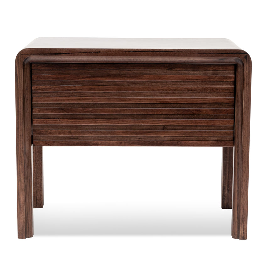 Single Drawer Bedside Table | Walnut | Myka Home - View 3