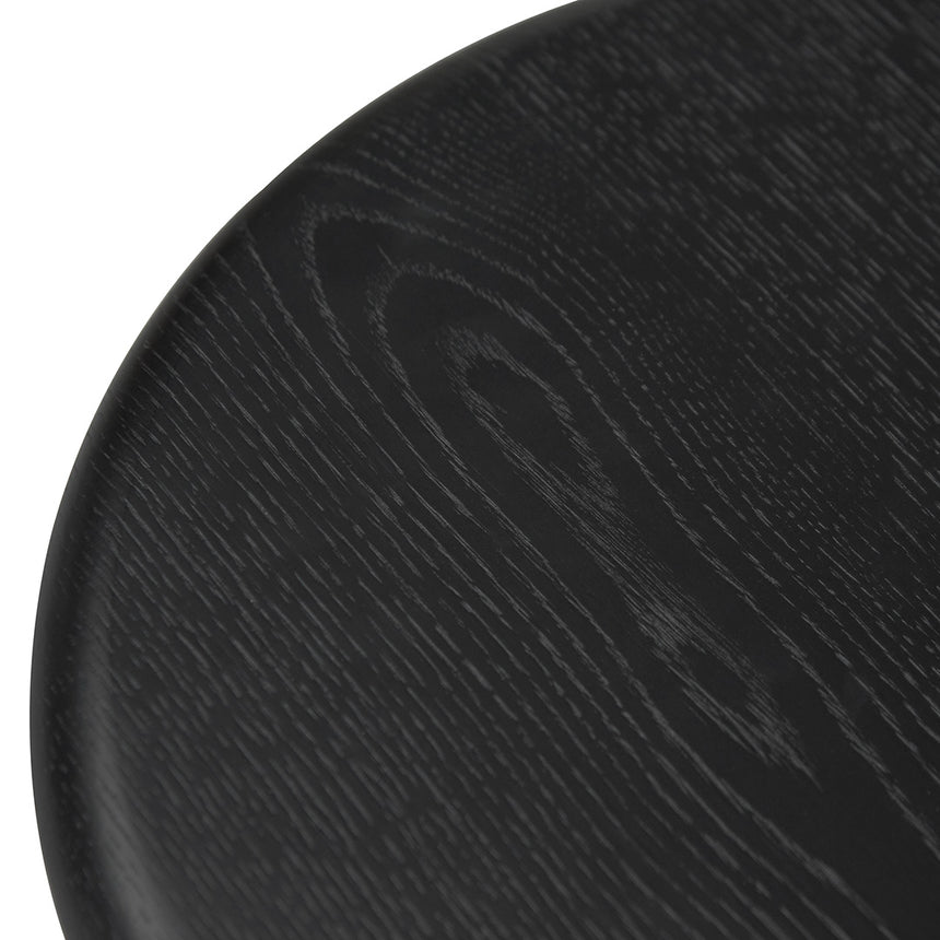 46cm Round Bedside Table | Black | Myka Home - View 10