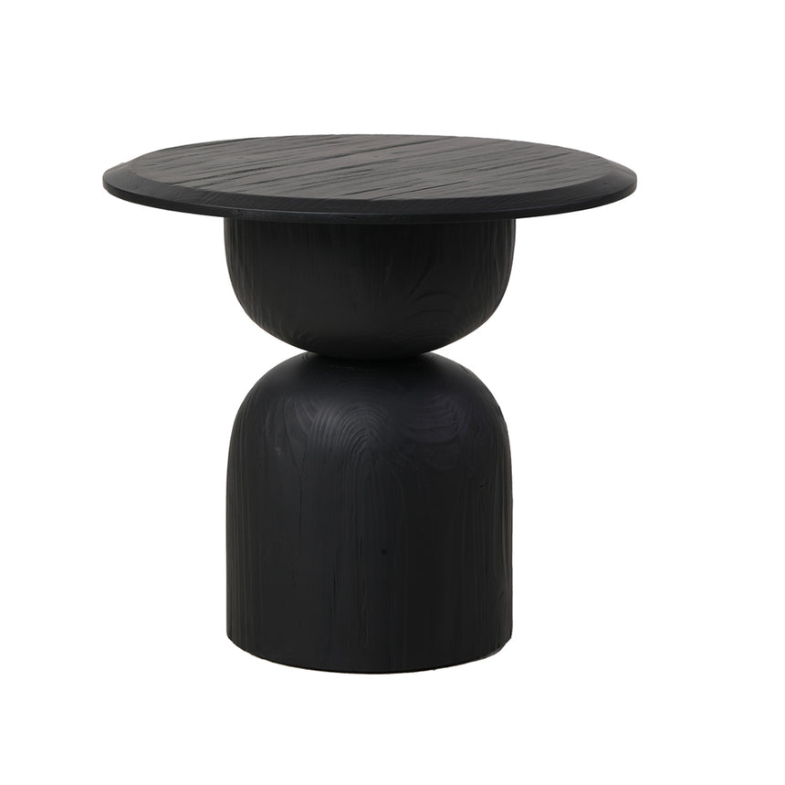 Round Side Table | Full Black | Myka Home