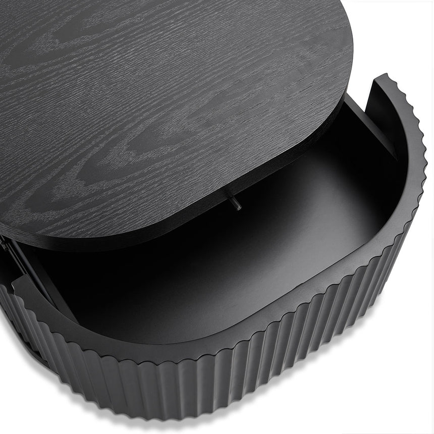 Bedside Table | Full Black | Myka Home - View 8