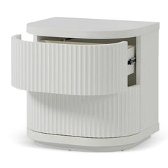 Ex Display - CST8344-DW Bedside Table - Full White