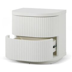 Ex Display - CST8344-DW Bedside Table - Full White