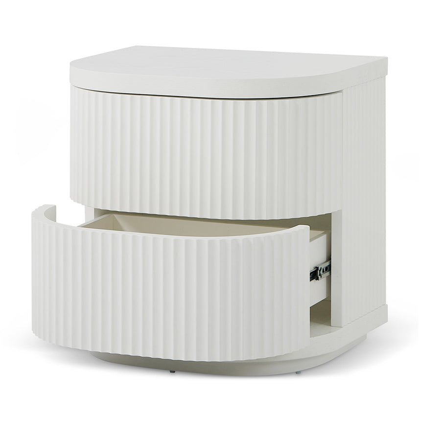 Bedside Table | Full White | Myka Home - View 6