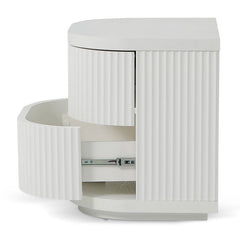 Ex Display - CST8344-DW Bedside Table - Full White