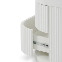 Ex Display - CST8344-DW Bedside Table - Full White