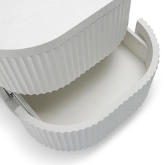 Ex Display - CST8344-DW Bedside Table - Full White