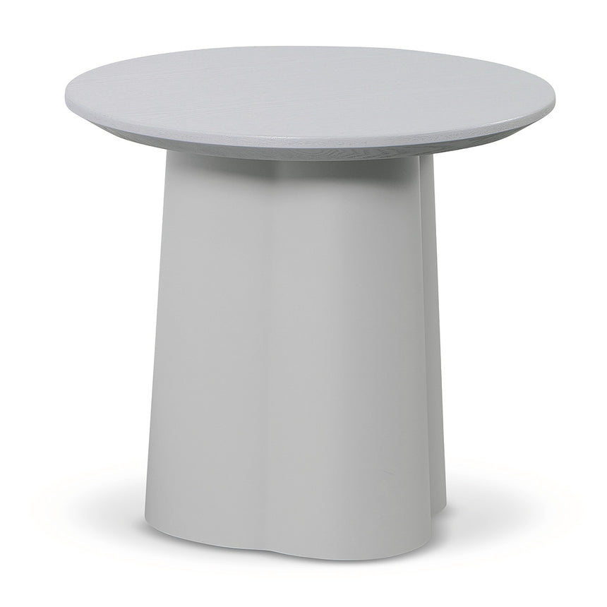 Round Side Table | Light Grey | Myka Home - View 4