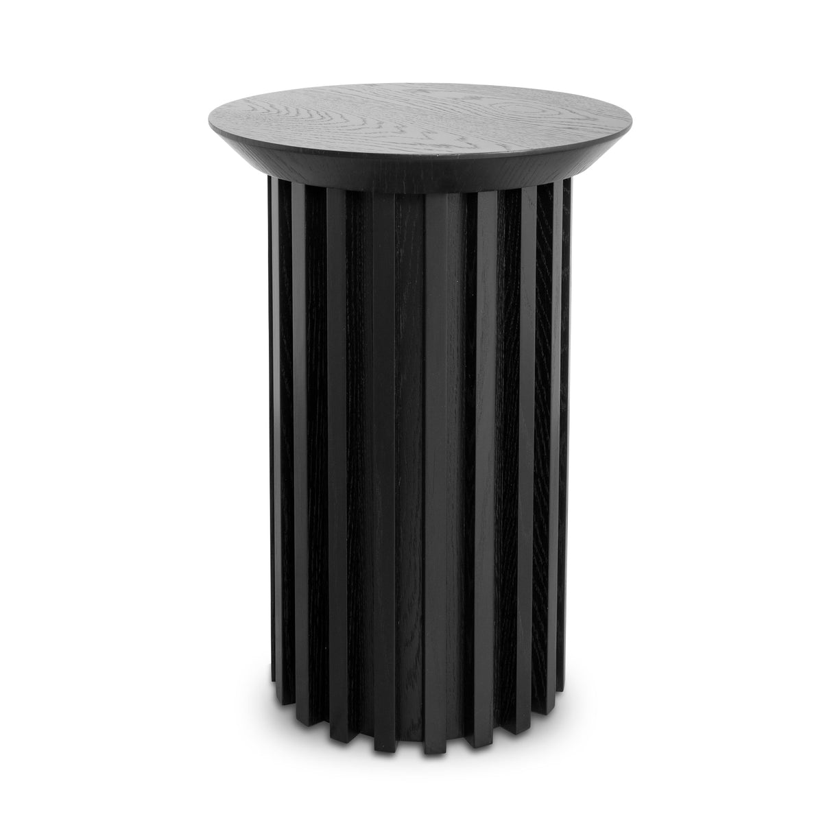 Round Side Table | Black Oak | Myka Home