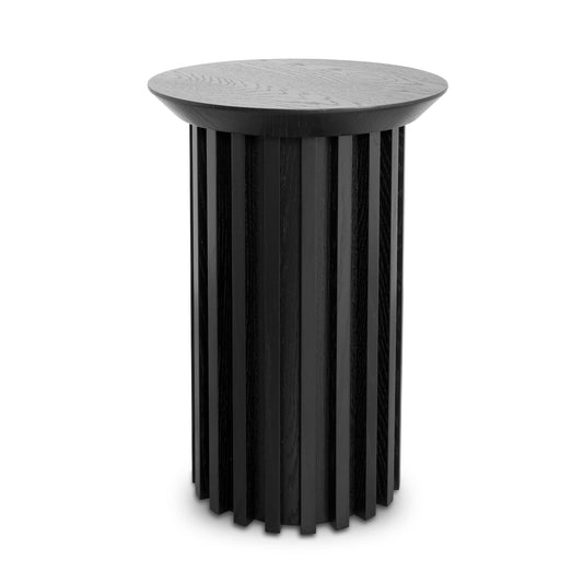 Round Side Table | Black Oak | Myka Home
