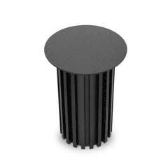 Round Side Table | Black Oak | Myka Home