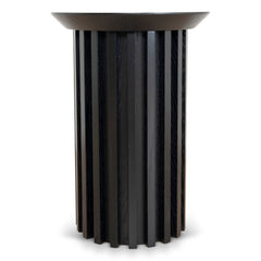 Round Side Table | Black Oak | Myka Home
