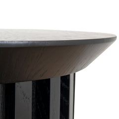 Round Side Table | Black Oak | Myka Home
