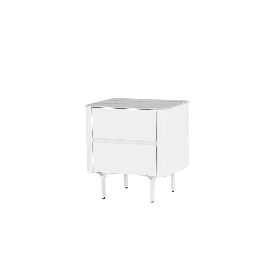 Bedside Table | White | Myka Home - View 2