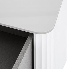 CST8636-IG Bedside Table - White