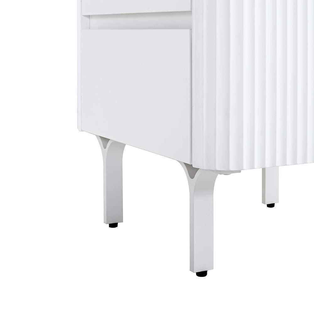 Bedside Table | White | Myka Home - View 6