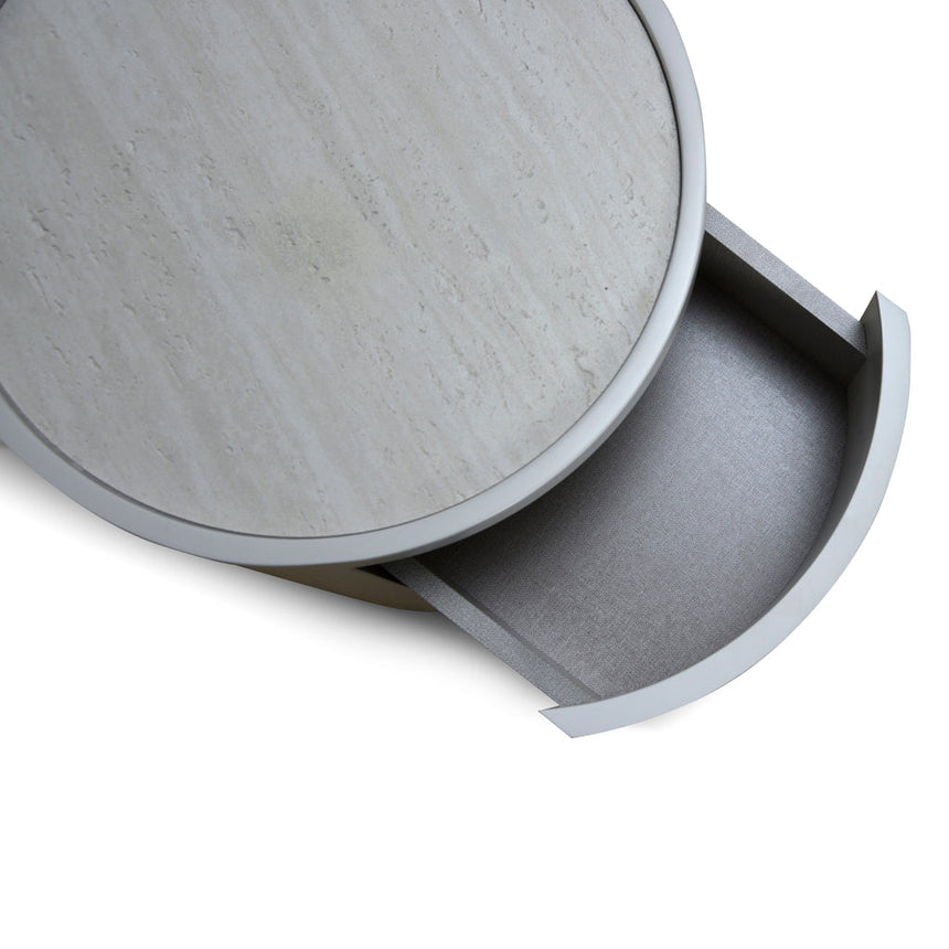 Ex Display - CST8637-IG Bedside Table - Light Grey - View 13
