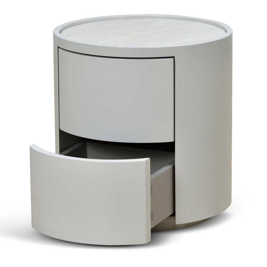 Ex Display - CST8637-IG Bedside Table - Light Grey - View 7