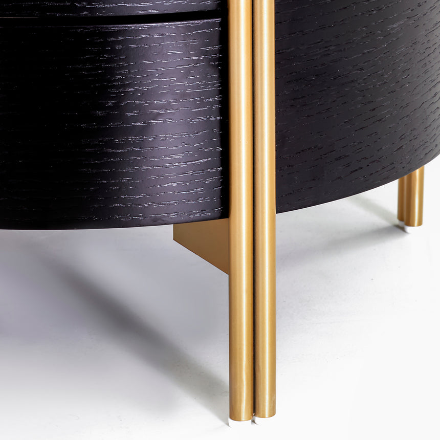 Side Table | Black | Myka Home - View 5