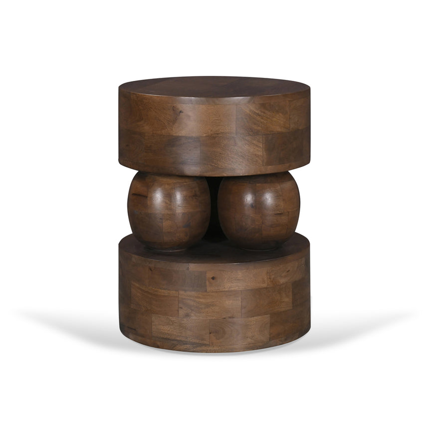 40cm Round Side Table | Walnut | Myka Home